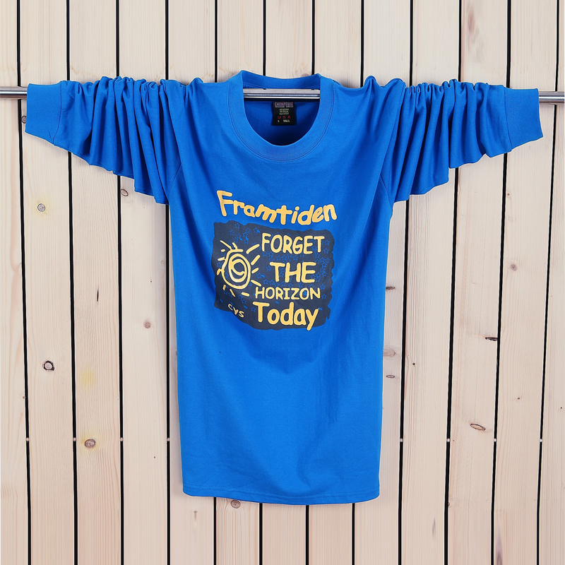 2016 new bông men cộng với phân bón XL dài tay T-Shirt đáy áo cộng với chất béo mùa thu quần áo áo phông nam đẹp