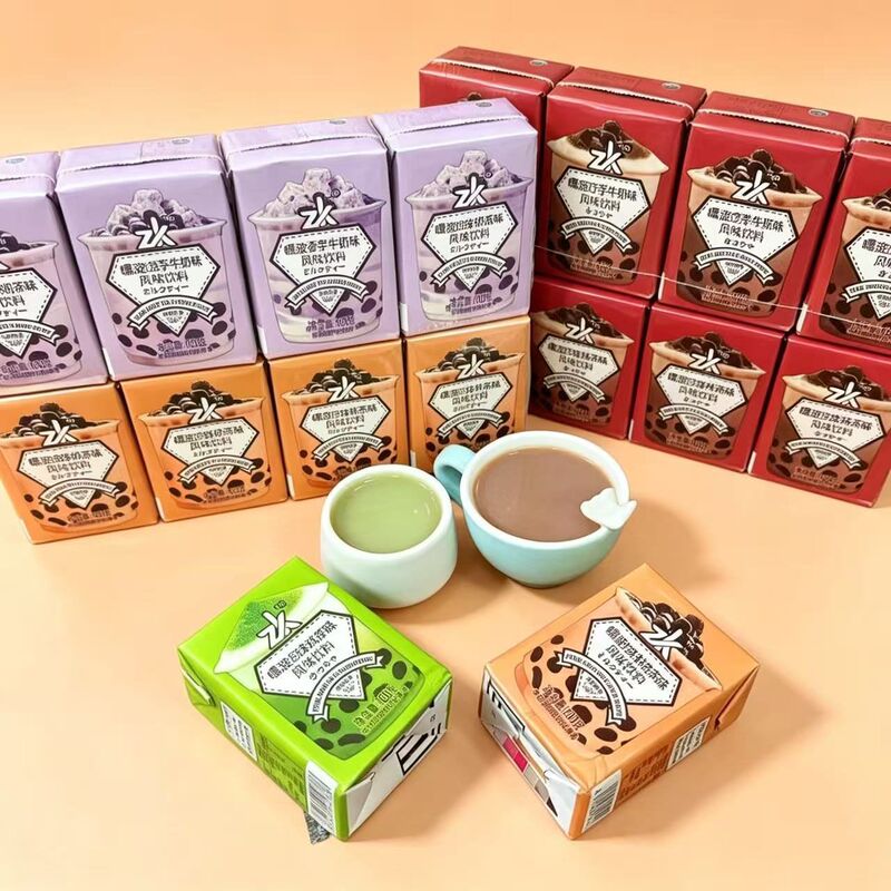 Heybo Pearl Milk Tea Flavored Drink, Pearl Matcha Flavored Popular Snack for Elementary School Students' Dormitory to Satisfy Their Cravings Heybo Pearl Milk Tea Flavored Drink, Pearl Matcha Flavored Popular Snack for Elementary School Students' Dormitory to Satisfy Their Cravings