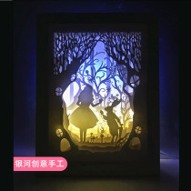 Light Shadows Paper Sculptures Love Reese Solid Bedroom Night Decorum Small light box Ideas handmade Material Gift