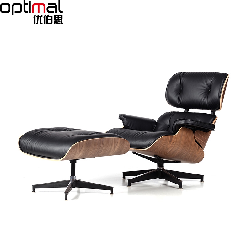 Single balcony Book room Bedroom sloth designer Deck Chair Ims Deck Chair Classic Eames Genuine Leather Sofa chair