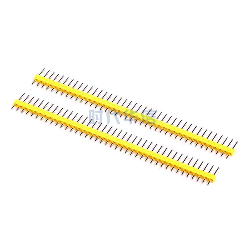 Yellow small black clip 2 54mm 1x40pin single row pin single row small black clip