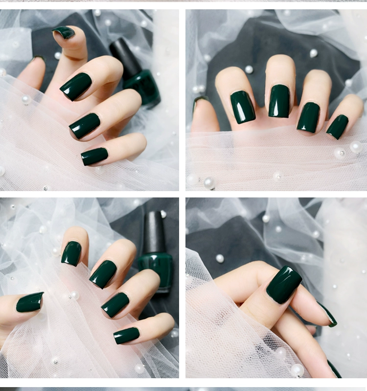 OPI Nail Ba Lan Màu xanh đậm đậm F04 Màu xanh lá cây Màu xanh lá cây nhỏ Quái vật móng chân trắng Phụ nữ kéo dài miễn phí rang không khử màu - Sơn móng tay / Móng tay và móng chân sơn móng tay trẻ em