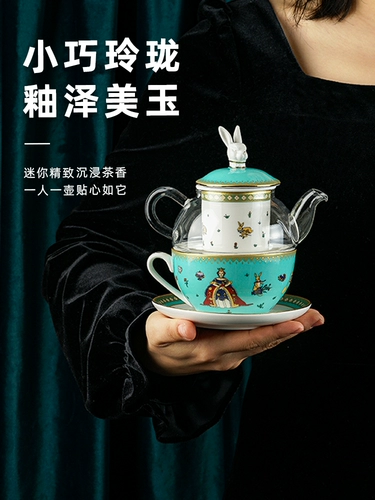 Bran Rabbit Blanbunny King Queen Garden Garden Mini Mother Pot Bork Box Британская чайная чашка диск