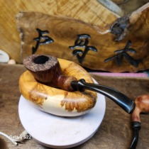 High-end handmade taihang thuja unit pipe rack with scars and scars universal straight curved pipe pipe display bracket