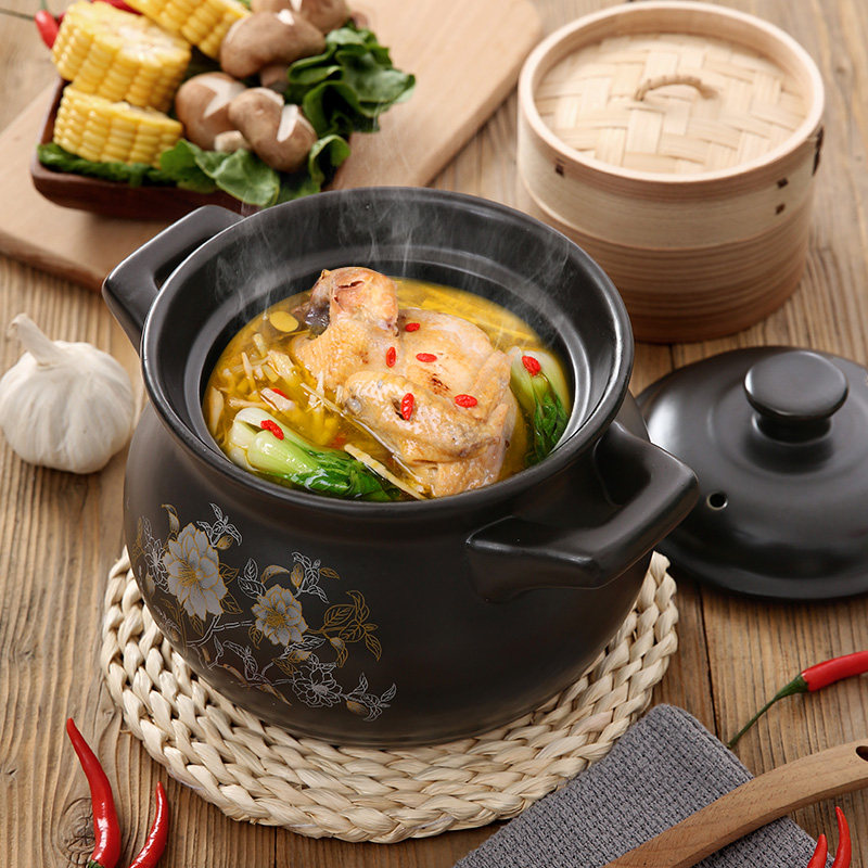 Casserole saucepan home gas saucepan soup boiler High temperature resistant ceramic gas cooker special small number sand pot with large soup pot