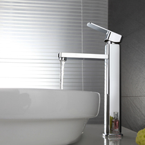 High-style nozzle extension bench top wash basin wash basin wash basin washbasin hot and cold water faucet high foot square