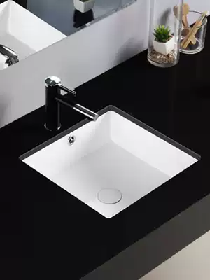 Diameter 40cm400 wide Square under-counter basin Washbasin Basin Embedded ceramic washbasin Washbasin