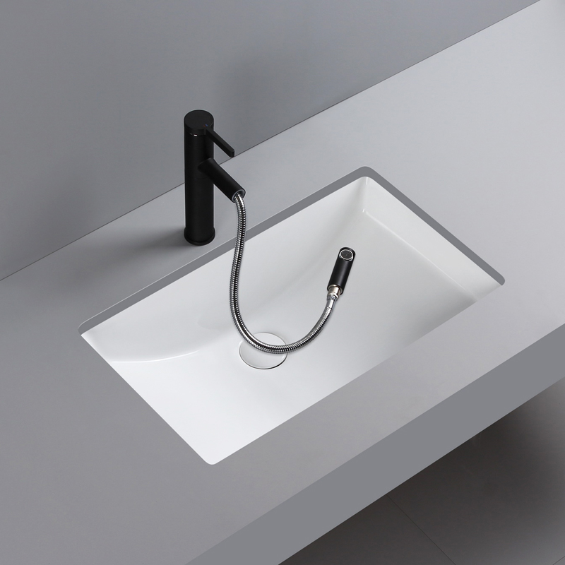 Bathroom dry area Ceramic in-stage basin Embedded square washbasin washbasin Large size 22 inch 24 inch 350 Width