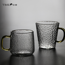 time pawnshop Japanese heat-resistant Creative Glass belt cup milk juice coffee mug mug