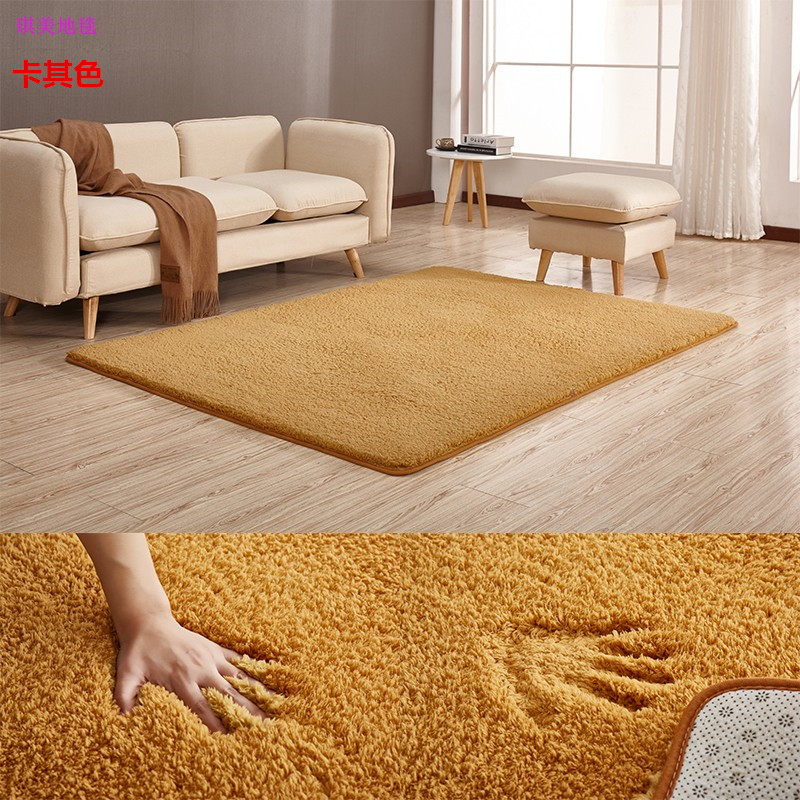 Đơn giản hiện đại hình chữ nhật da cừu phòng khách bàn cà phê thảm phòng ngủ đầu giường mat tùy chỉnh đầy đủ cửa hàng bay cửa sổ - Thảm giá thảm trải sàn