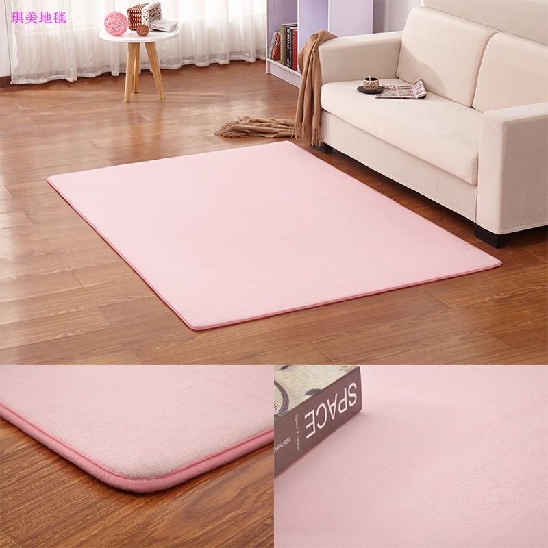 Tối giản hiện đại san hô nhung thảm cửa sổ thảm yoga phòng khách bàn cà phê phòng ngủ thảm bếp chống trượt tại chỗ - Thảm thảm lót sàn cho bé