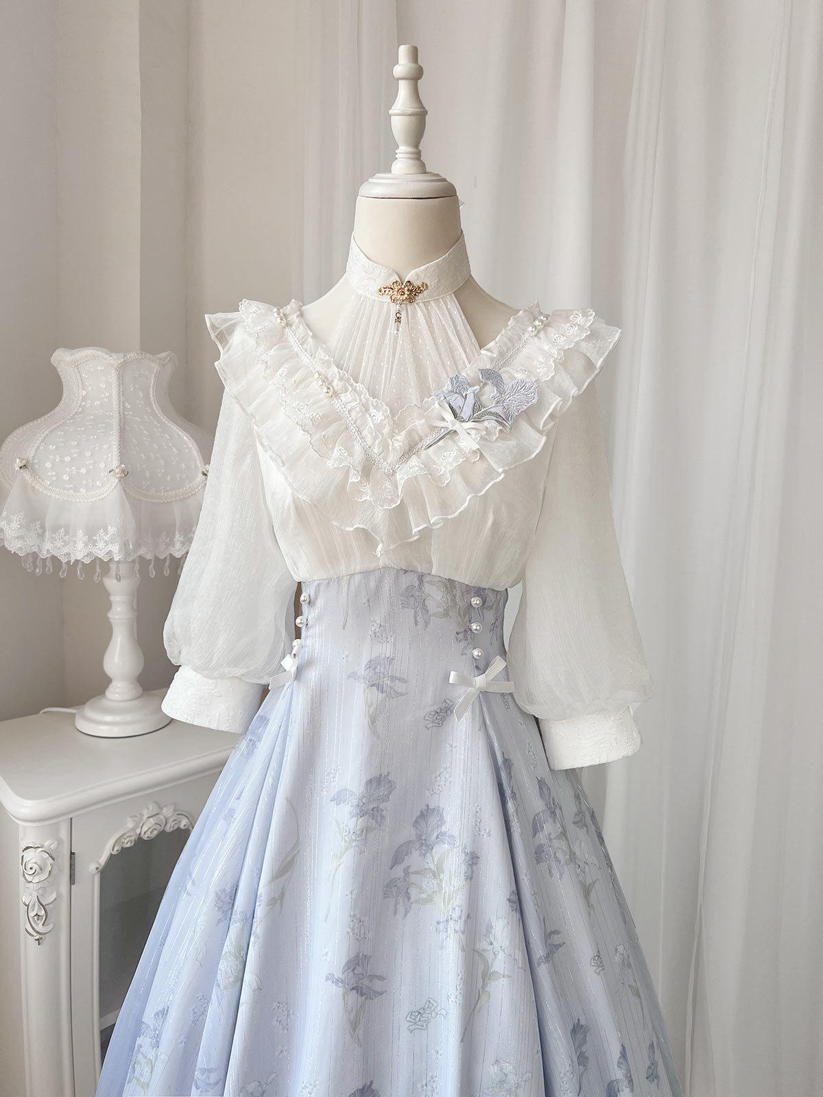 🌸【鸢尾梦】Cla系Lolita短袖OP,穿出花墙般的梦幻感!🌸-lolita洛丽塔连衣裙-淘宝好物网