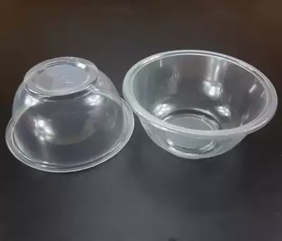 Buy multi-sex bowl plastic medium bowl transparent snacks packed food bowl round tableware supplies