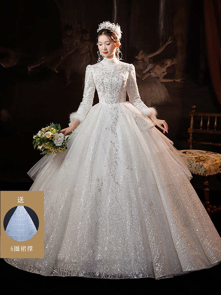  XXL 128 catties+Qi Di style wedding dress delivery  
