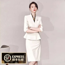 High-end professional suit skirt temperament goddess style high-end suit white-collar work interview formal fashion work clothes