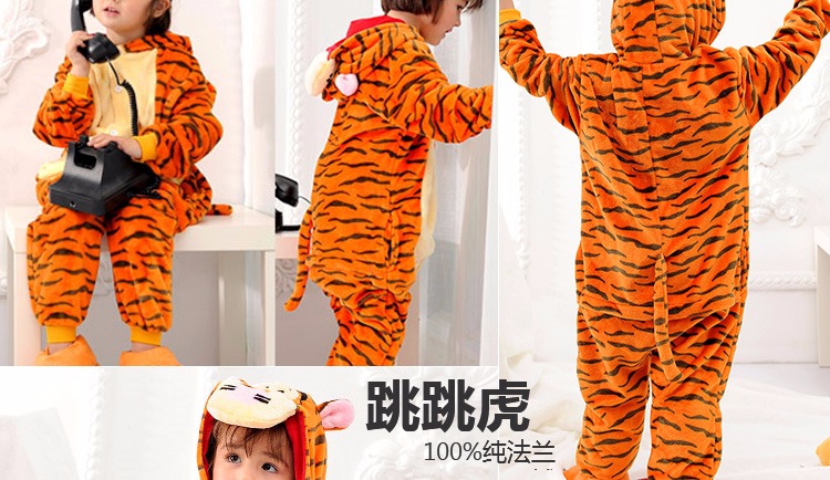 Phim hoạt hình động vật đồ ngủ một mảnh san hô flannel flannel nhỏ quần áo khủng long trẻ em bé trai bé gái mùa đông dễ thương shop quan ao tre em dep