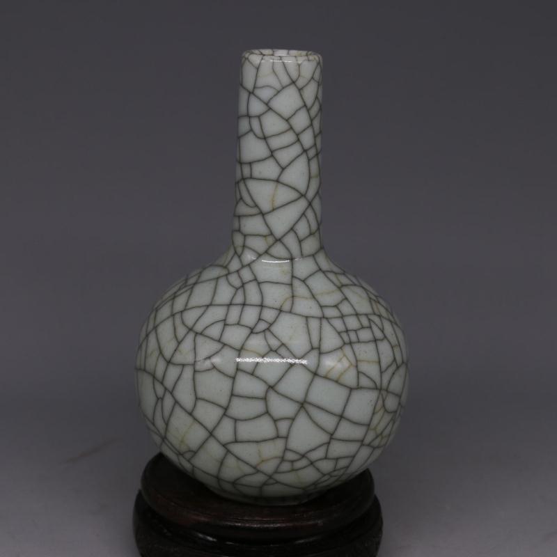 Jingdezhen antique porcelain official kiln opening piece gold wire iron wire sky ball bottle antique ancient play collection home swing decoration flower insertion