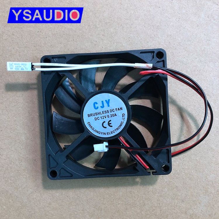 DC12V DC cooling fan 8x8x15cm 8015 modified temperature control 45 degrees