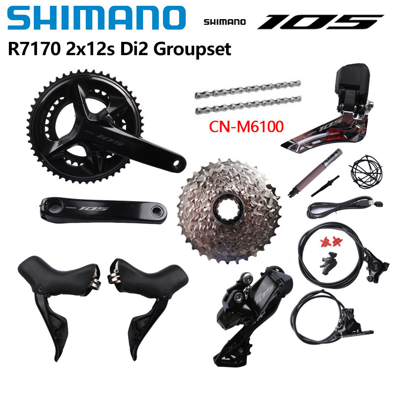 Shimano 7170 Di2 Electronic Shifting Groupset 2X12 Speed Shimano 7170 Di2 Electronic Shifting Groupset 2X12 Speed