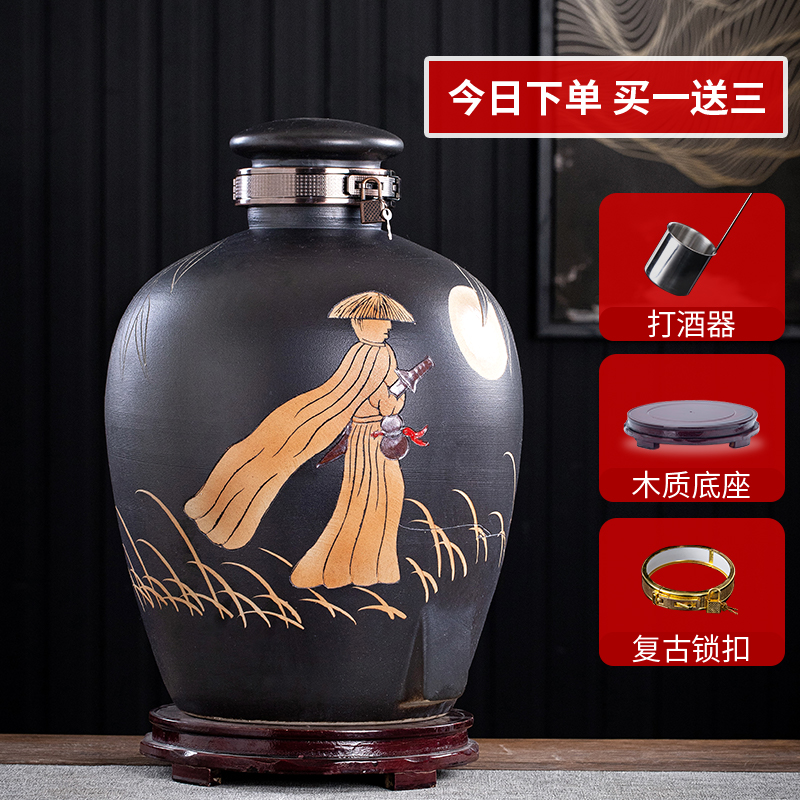 Jingdezhen Ceramic Wine Brewer 10 kg 30 kg 30 kg Antique bottle household sealed wine pot