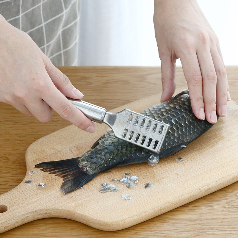 Fengquan creative stainless steel fish scale planer scraper scaler kitchen supplies gadgets fish scale brush scraper scraper scaler