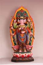  Wood carving Doumu Yuanjun Statue Doumu Yuanjun Doumu Xingjun Doumu Yuanming Statue Taoist Buddha statue customization
