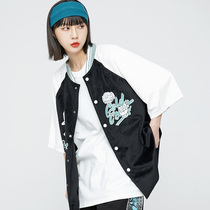 Tide Cards Half Sleeve Shirt Man T Shirt 2021 Summer New Loose Lovers Student Short Sleeve Shirt Male Compassionate Harbor Wind