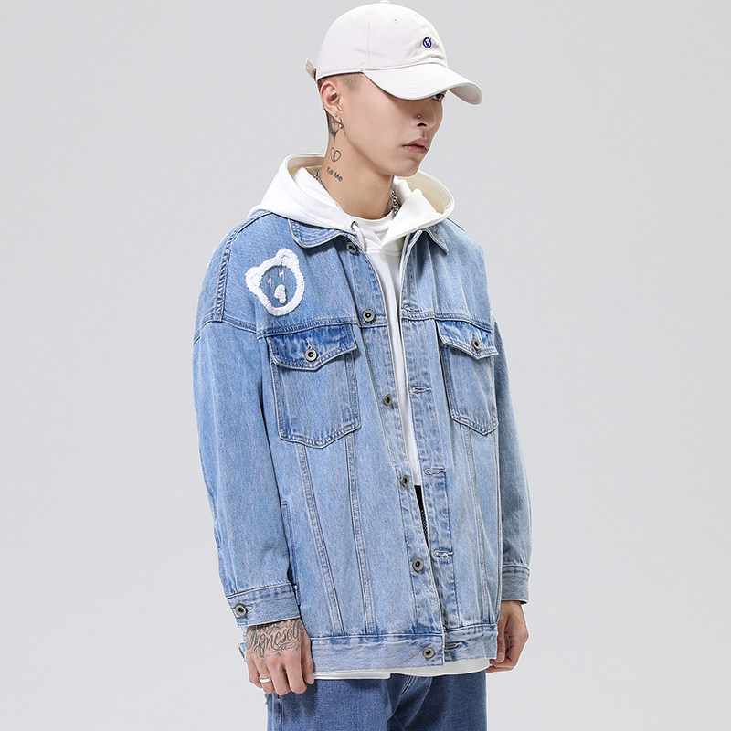 Autumn trend casual cowboy coat men youth tide retro handsome clothes in tide jacket