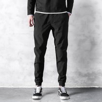 Drawstring pants mens summer new loose sports pants casual Korean version of the trend of spring and summer models to close the legs of small feet handsome