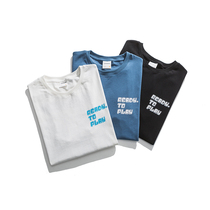 Short Sleeve Summer Youth 2021 Loose Youth Tide Print Top Casual Joker Tide Brand Fashion Half Sleeve