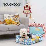 TouchDog его собачьего гнездового подушки можно вымыть с плюшевым Корги, большой кровать для собак для сна в четырех сезонах