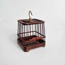 Handmade chirping insect grasshopper cage Indian small leaf rosewood solid wood grasshopper cage boutique small cage ornaments gift collection