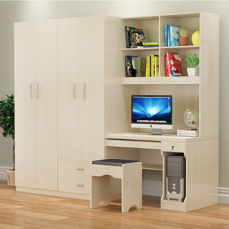 A Modern Minimalist Bookcase Combination Of Computer Desk A Modern Minimalist Bookcase