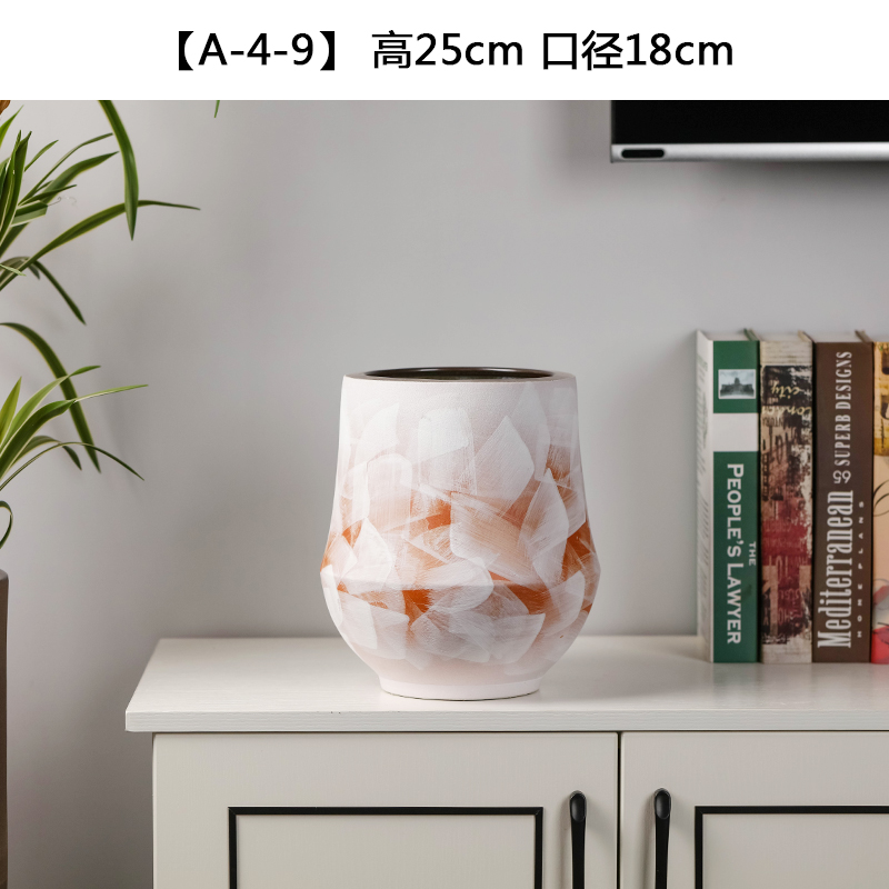 Contracted into dry vase of jingdezhen ceramics trumpet furnishing articles northern wind restoring ancient ways is the sitting room the desktop home decoration