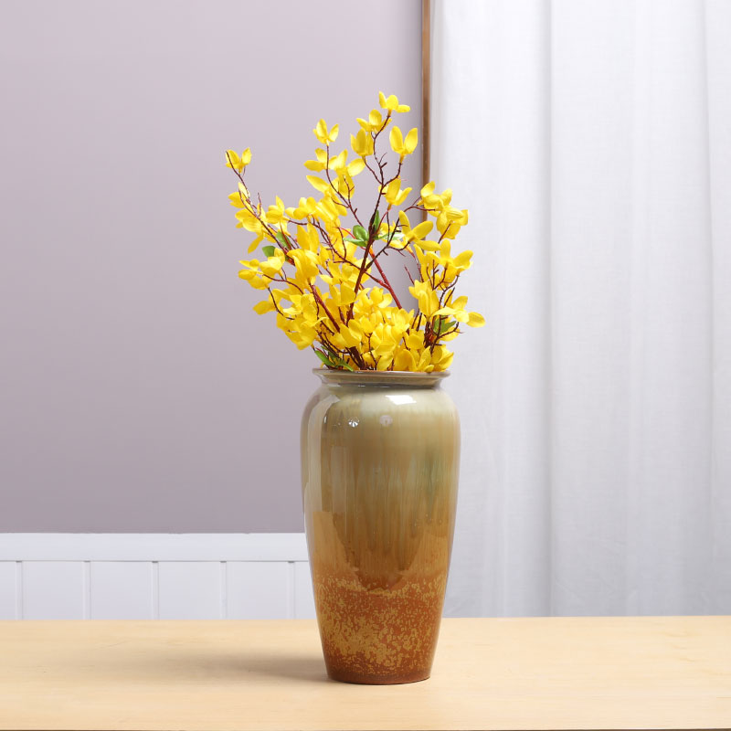 Ceramic floret bottle contracted sitting room of hydroponic flower arranging aquatic flowers retro Nordic creative household adornment furnishing articles