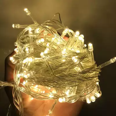 LED small colored lights, flashing lights, string lights, starry Christmas decoration, tree lights, net red girl heart room decoration scene