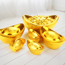 New Years Day New Years Day Decoration Simulation Gold Yuanbao Ornaments Cai Cai Plastic Hollow Yuanbao Props Spring Festival Scene Layout