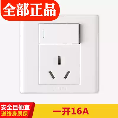 Bull 16A socket with switch panel wall wall concealed open single open 16 amp air conditioning special 3 three holes