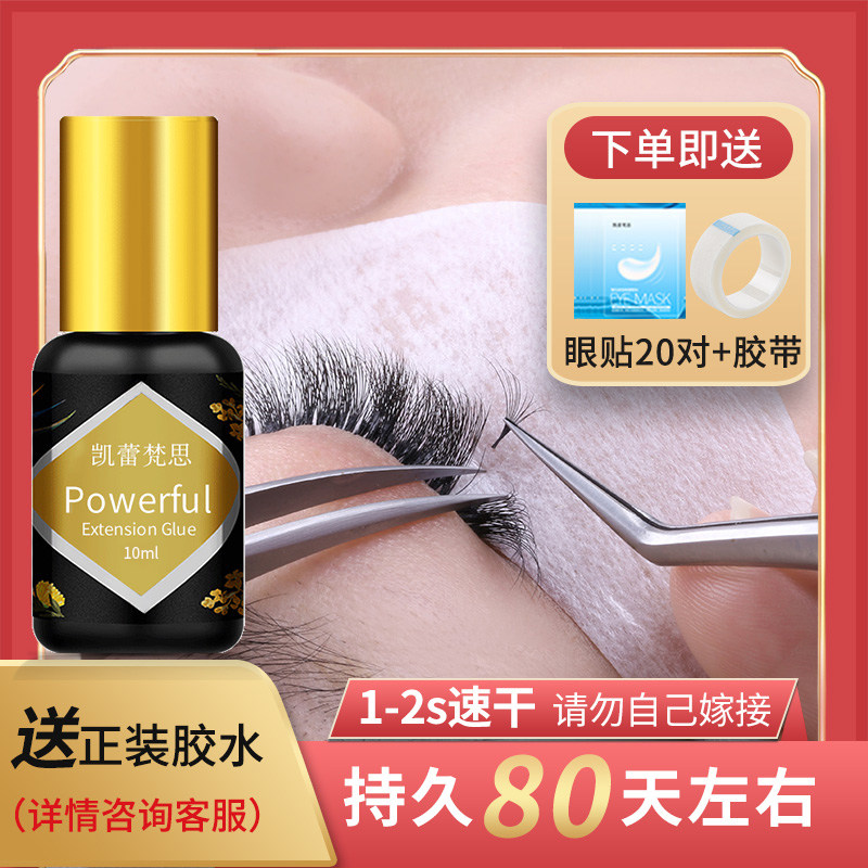 Kailei Sanskrit Grafted Eyelash Glue Anti-Allergy Mascara Special Type Eyelash 1 s 2 Speed Dry Ultra Lasting