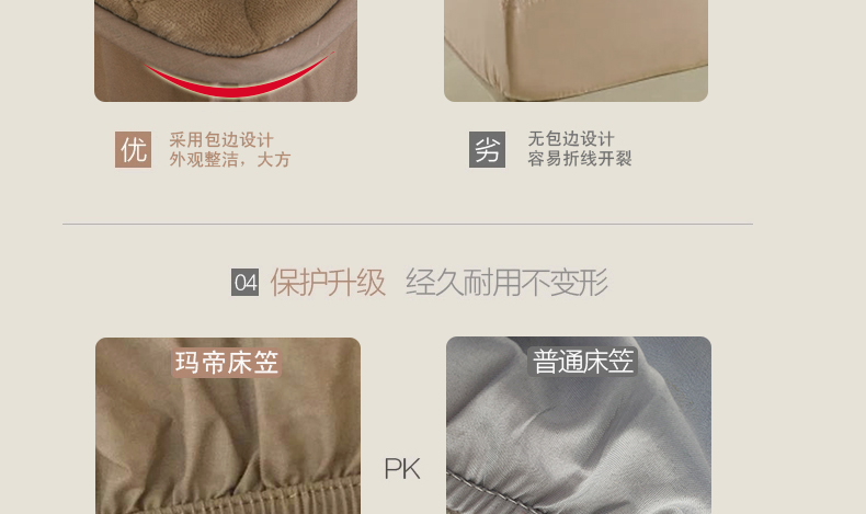 Pha lê Ma Di dày ấm nhung bông được trang bị tấm trượt nệm bìa bedspread Simmons bảo vệ tay áo một mảnh 1.8 - Trang bị Covers Ga chun và ga phủ