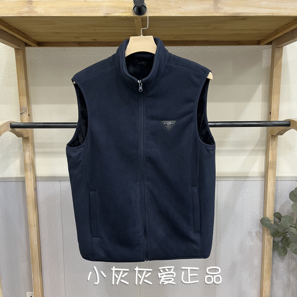 Cartelo Genuine Men's Fleece-Lined Thick Warm Polar Fleece Vest Ad5S44140121