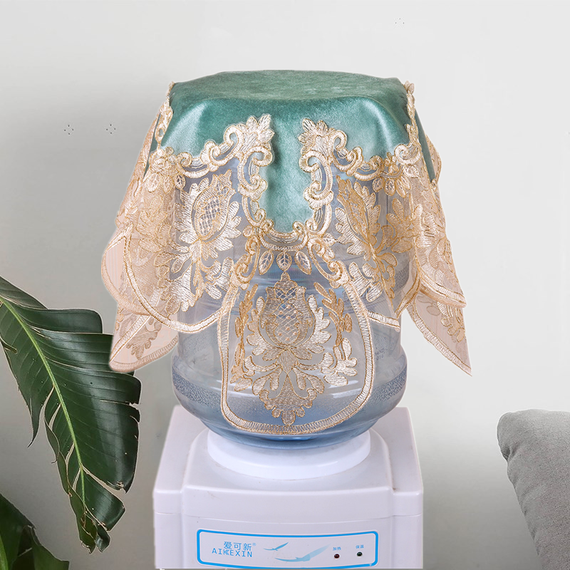 Water dispenser cover fabric lace water dispenser dust cover cover scarf cover cloth home living room simple modern European style