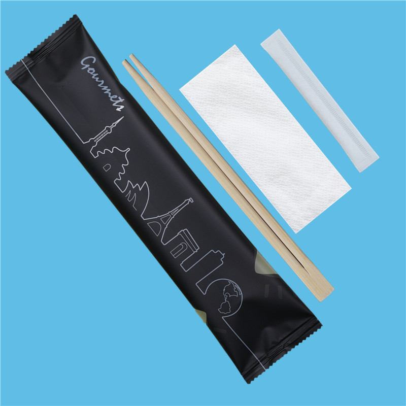 Disposable chopsticks Three-piece set Paper towels Take-out fast food packing chopsticks combination cutlery Hygienic and convenient chopsticks commercial use