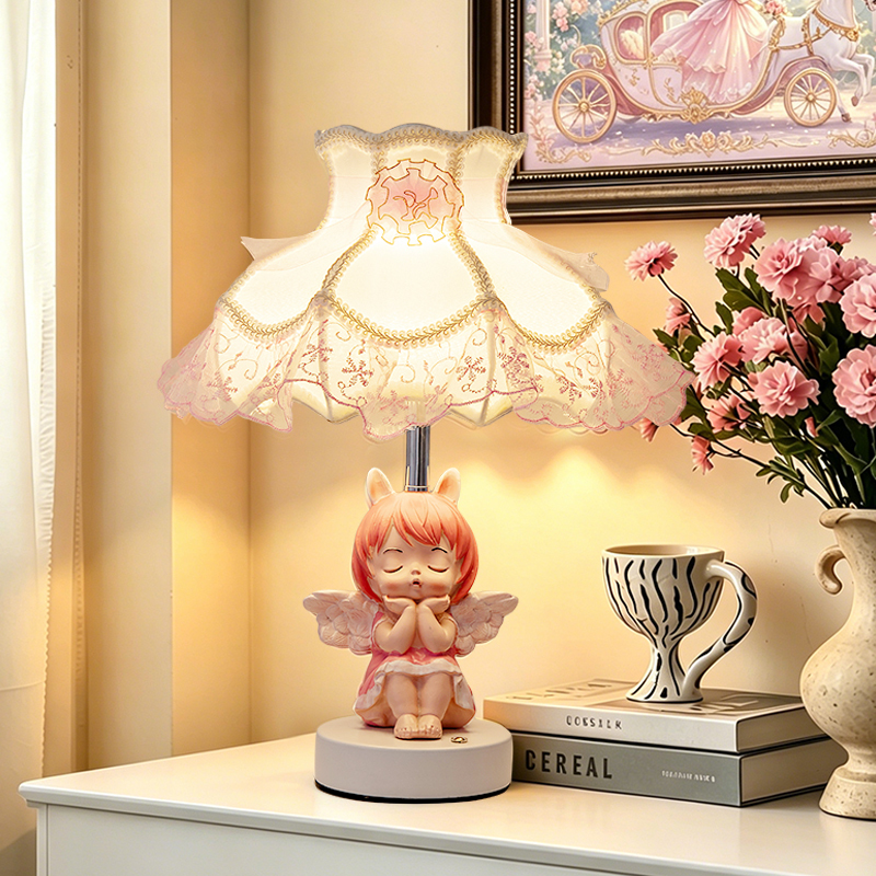European-Style Decorative Rechargeable Table Lamp Birthday Gift for Girls, Best Friends, Children, Little Angels, Room Sleep Aid, Night Light European-Style Decorative Rechargeable Table Lamp Birthday Gift for Girls, Best Friends, Children, Little Angels, Room Sleep Aid, Night Light