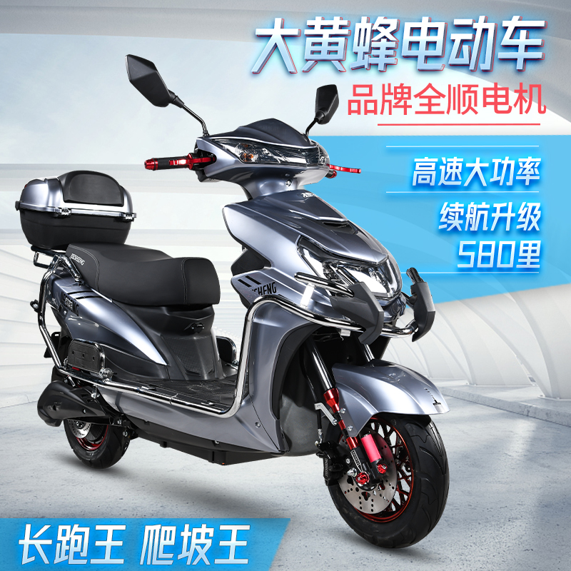 The new Hornet electric vehicle 72V high-speed climbing electric motorcycle battery car 60V lithium battery takeaway long-distance running king