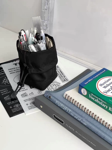 Оригинальные вместительные и большые канцтовары, держатель для ручек, сумка-органайзер, пенал, на шнурках