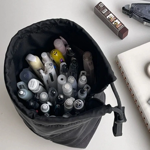 Оригинальные вместительные и большые канцтовары, держатель для ручек, сумка-органайзер, пенал, на шнурках