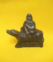 Old wine bottle strange shape animal Laozi riding cattle ceramic collection process decoration