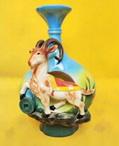 Jingdezhen Ceramic Special Animal Sheep 5 catty Empty Bottle Enamel Color Porcelain Collection Decorative furnishing and sending buckle