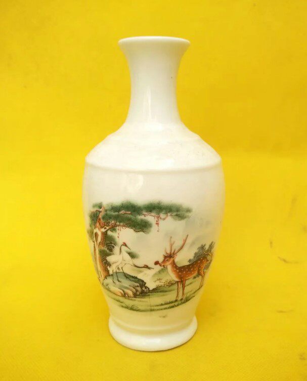 An old wine bottle empty bottle of ceramic collection decorative furnishing